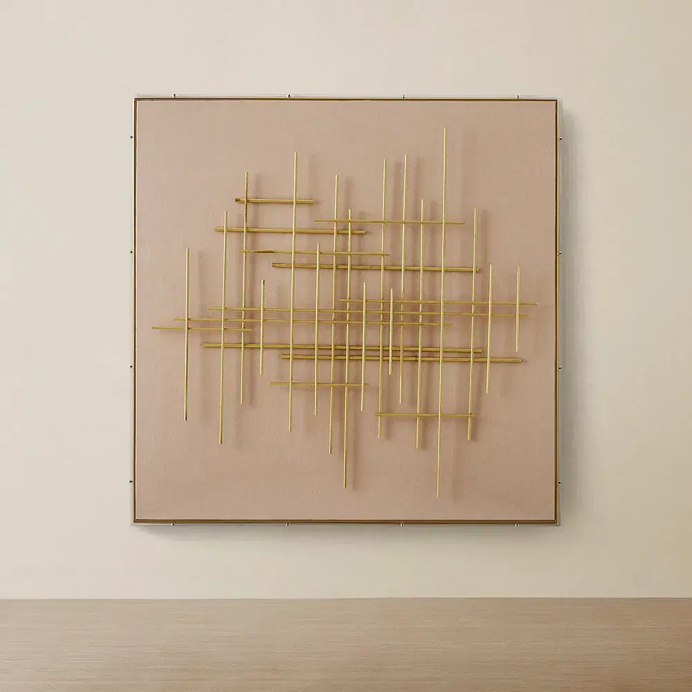 Midas Iron Square Shadow Box with Acrylic Box