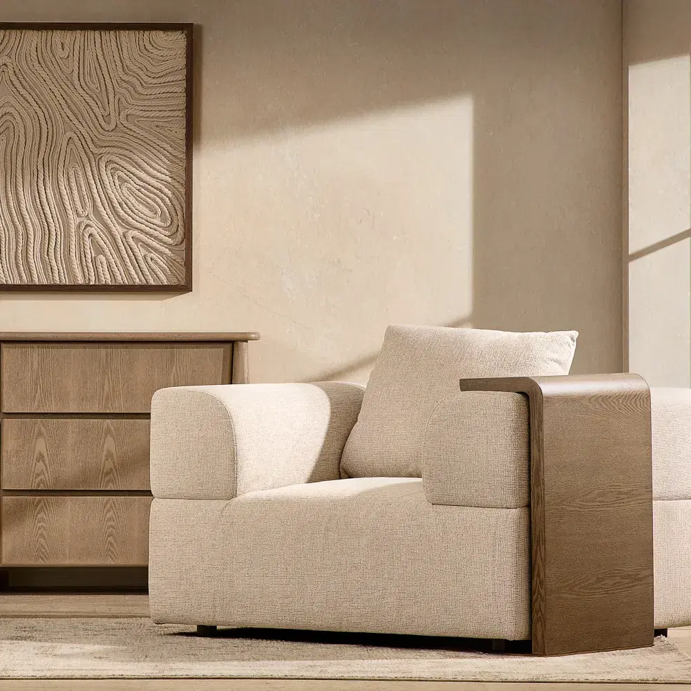 Reeves Medium Brown Side Table