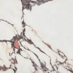 Dunstan Medium Brown Veneer Rectangular Dining Table with Calacatta Viola Sintered Stone Top - 240x120cm