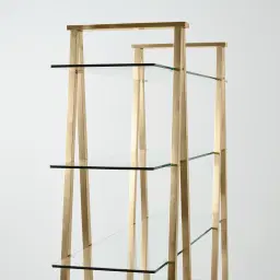 Paxton Brushed Champagne Gold Stainless Steel Shelf