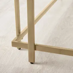 Grazia Brushed Champagne Gold Stainless Steel Coffee Table