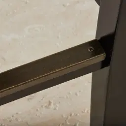 Saxon II Cloud Grey Vegan Leather Bar Stool