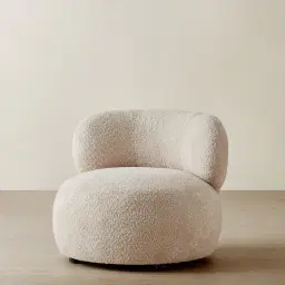 Brayden Mid Beige Woven Fabric Occasional Chair