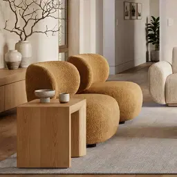 Brayden Warm Taupe Woven Fabric Occasional Chair