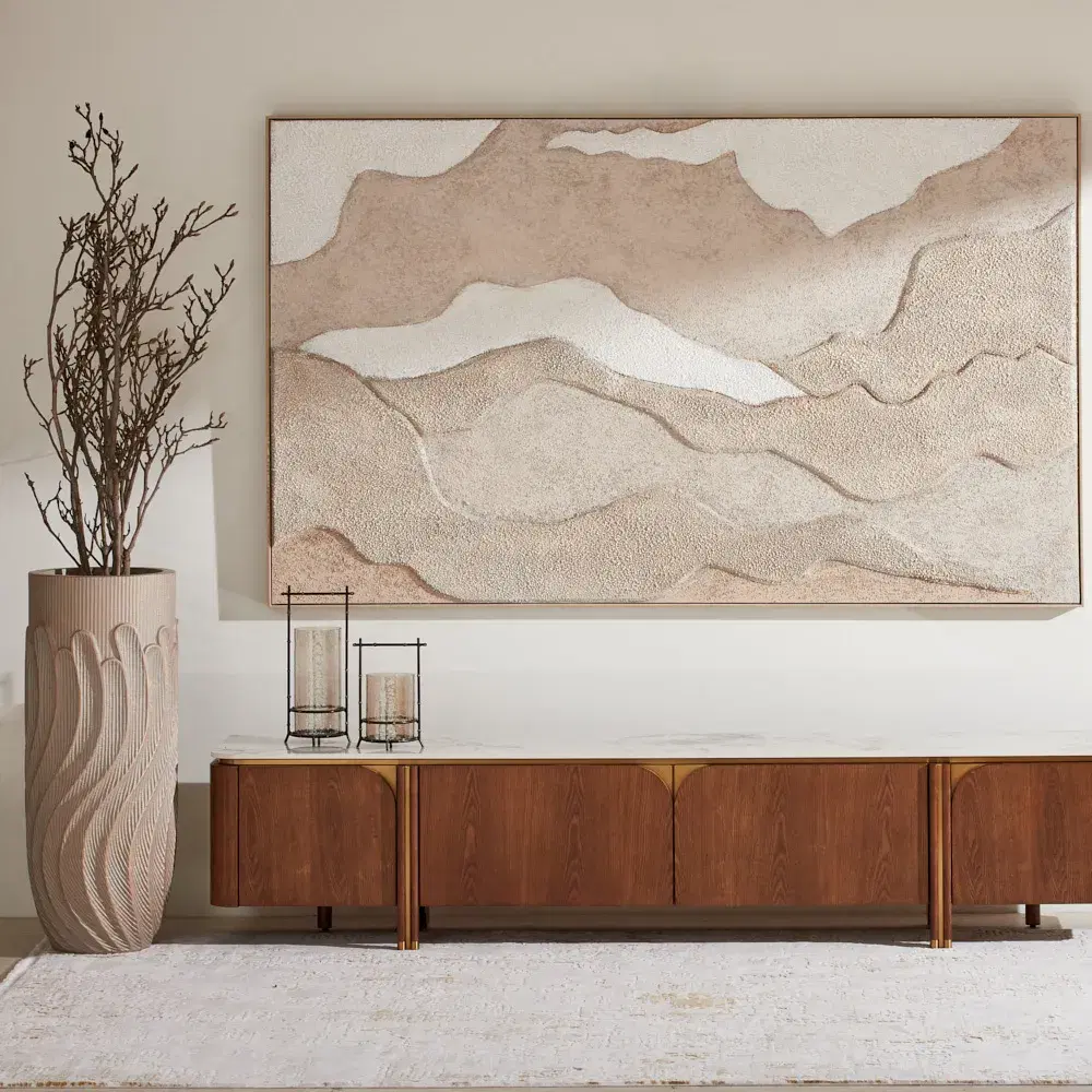 Fermo Pearl And Antique Gold Vase