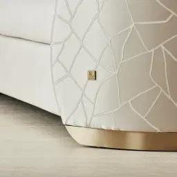 Hyacinth II Cream Velvet 3-Seater Sofa