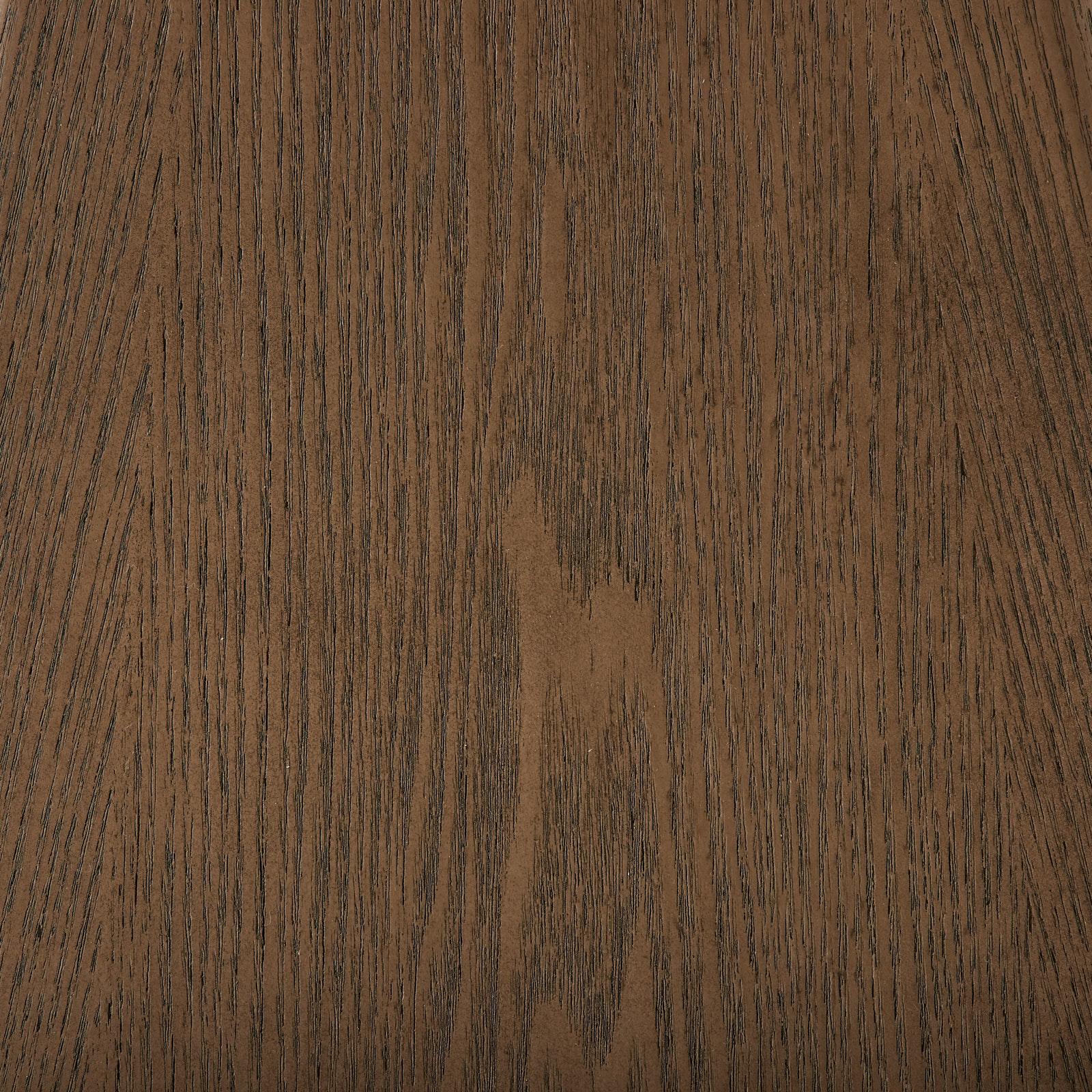 Dunstan Medium Brown Veneer Side Table with Calcatta Viola Sintered Stone Top