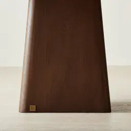 Dunstan Amber Brown Veneer Rectangular Dining Table with Calacatta Viola Sintered Stone Top - 240x120cm