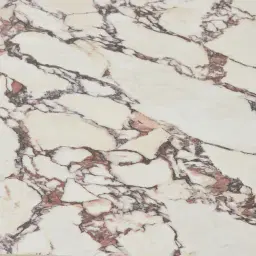 Dunstan Amber Brown Veneer Coffee Table with Calcatta Viola Sintered Stone Top