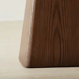 Dunstan Amber Brown Veneer Console Table with Calacatta Viola Sintered Stone Top