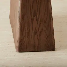 Dunstan Amber Brown Veneer Console Table with Calacatta Viola Sintered Stone Top