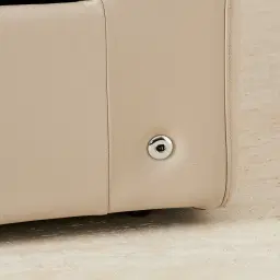 Kensley Almond Cream Leather 2-Seater Dual Electric Recliner