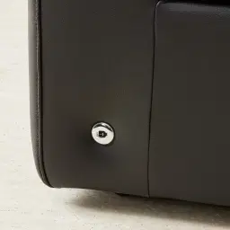 Kensley Black Leather 2-Seater Dual Electric Recliner