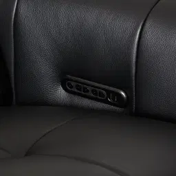 Kensley Black Leather 2-Seater Dual Electric Recliner