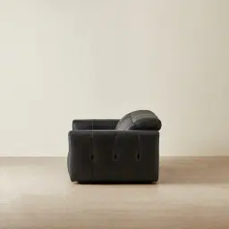 Kensley Black Leather 2-Seater Dual Electric Recliner