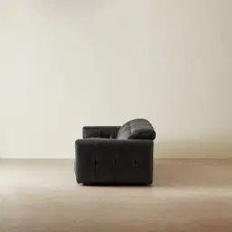 Kensley Black Leather 3-Seater Dual Electric Recliner