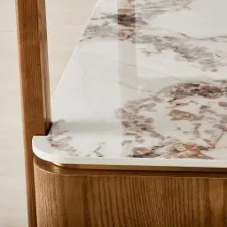 Portobello Toffee Brown Ash Veneer Shelf