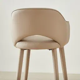 Adrianna Sand Beige Vegan Leather 67cm Counter Stool