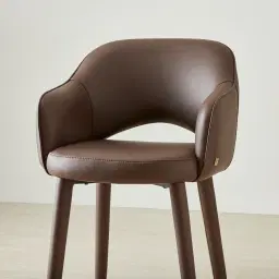 Adrianna Tuscan Brown Vegan Leather 67cm Counter Stool