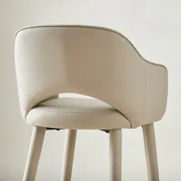 Adrianna Glacier Grey Vegan Leather 67cm Counter Stool