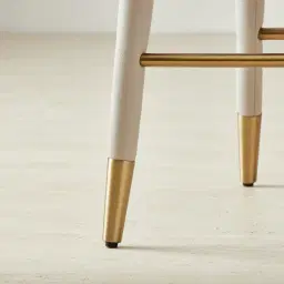 Adrianna Glacier Grey Vegan Leather 67cm Counter Stool