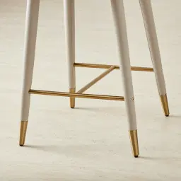 Adrianna Glacier Grey Vegan Leather 67cm Counter Stool