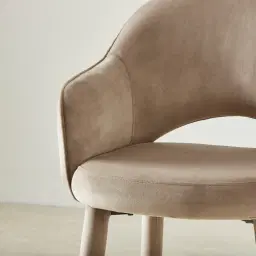 Adrianna Beige Velvet 67cm Counter Stool