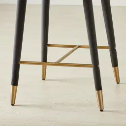 Adrianna Charcoal Velvet 67cm Counter Stool