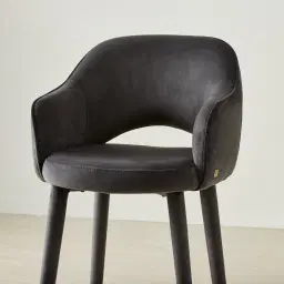 Adrianna Charcoal Velvet 67cm Counter Stool