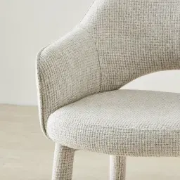 Adrianna Dove Grey Woven Fabric 67cm Counter Stool