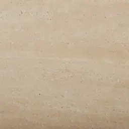 San Pierre Ebony Brown Ash Veneer Side Table with Travertine Finish Sintered Stone Top