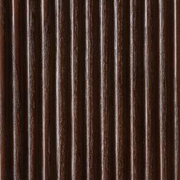 San Pierre Ebony Brown Ash Veneer Two-Leg Rectangular Dining Table with Travertine Finish Sintered Stone Top - 270x120cm