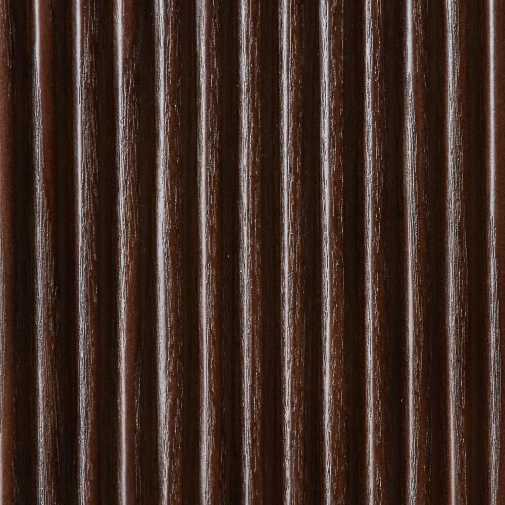 San Pierre Ebony Brown Ash Veneer Single Leg Rectangular Dining Table with Travertine Finish Sintered Stone Top - 270x120cm