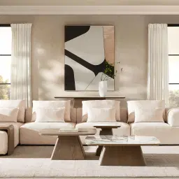 Dunstan Medium Brown Veneer High Coffee Table