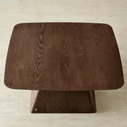 Dunstan Amber Brown Veneer High Coffee Table