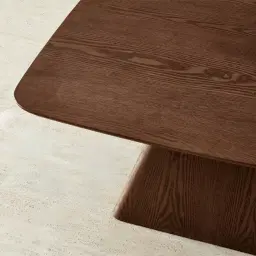 Dunstan Amber Brown Veneer High Coffee Table