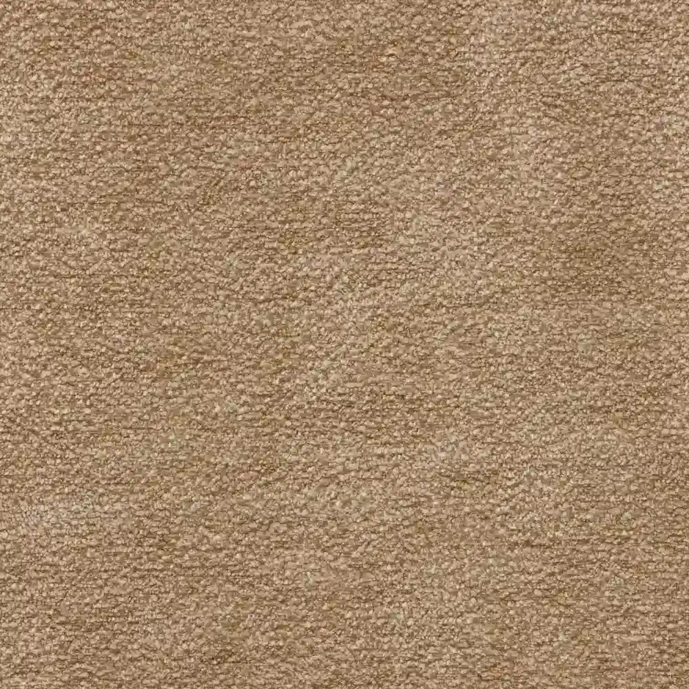 Lila Soft Beige Fabric Dining Chair - Amber Brown Wooden Legs