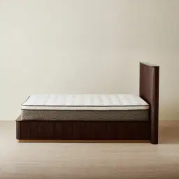 San Pierre Ebony Brown Ash Veneer King Bed