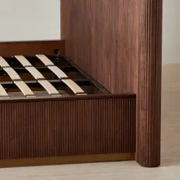 San Pierre Walnut Veneer King Bed