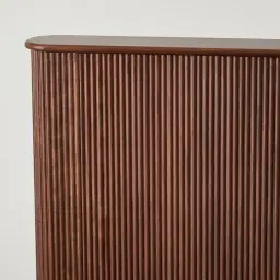 San Pierre Walnut Veneer King Bed