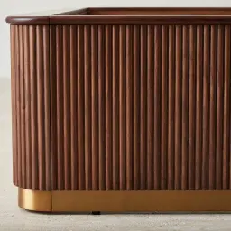 San Pierre Walnut Veneer King Bed