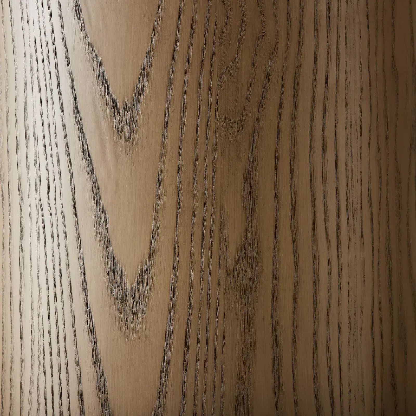 Terzetto Pandora Brown Sintered Stone Curved Dining Table - Medium Brown Wooden Legs 200x120cm