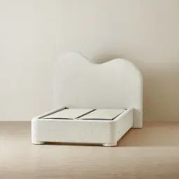 Poppy Stone Cream King Single Bed