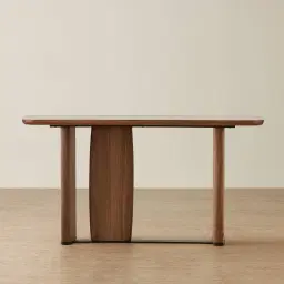 Sierra Walnut Brown Console Table - Sintered Stone Top
