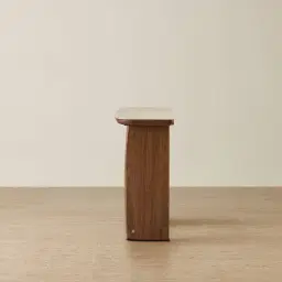Sierra Walnut Brown Console Table - Sintered Stone Top
