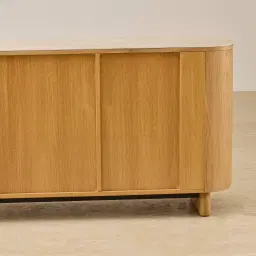 Sierra Light Wood Sideboard - Sintered Stone Top