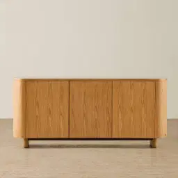 Sierra Light Wood Sideboard - Sintered Stone Top