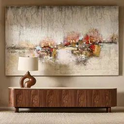 Sierra Walnut Brown Entertainment Unit - Sintered Stone Top