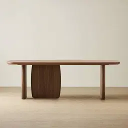 Sierra Walnut Brown Dining Table - Wooden Top 240x120cm