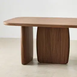 Sierra Walnut Brown Dining Table - Wooden Top 240x120cm